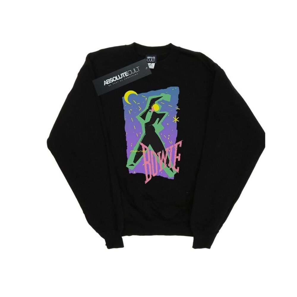 David Bowie Mens Moonlight Dance Sweatshirt / Black